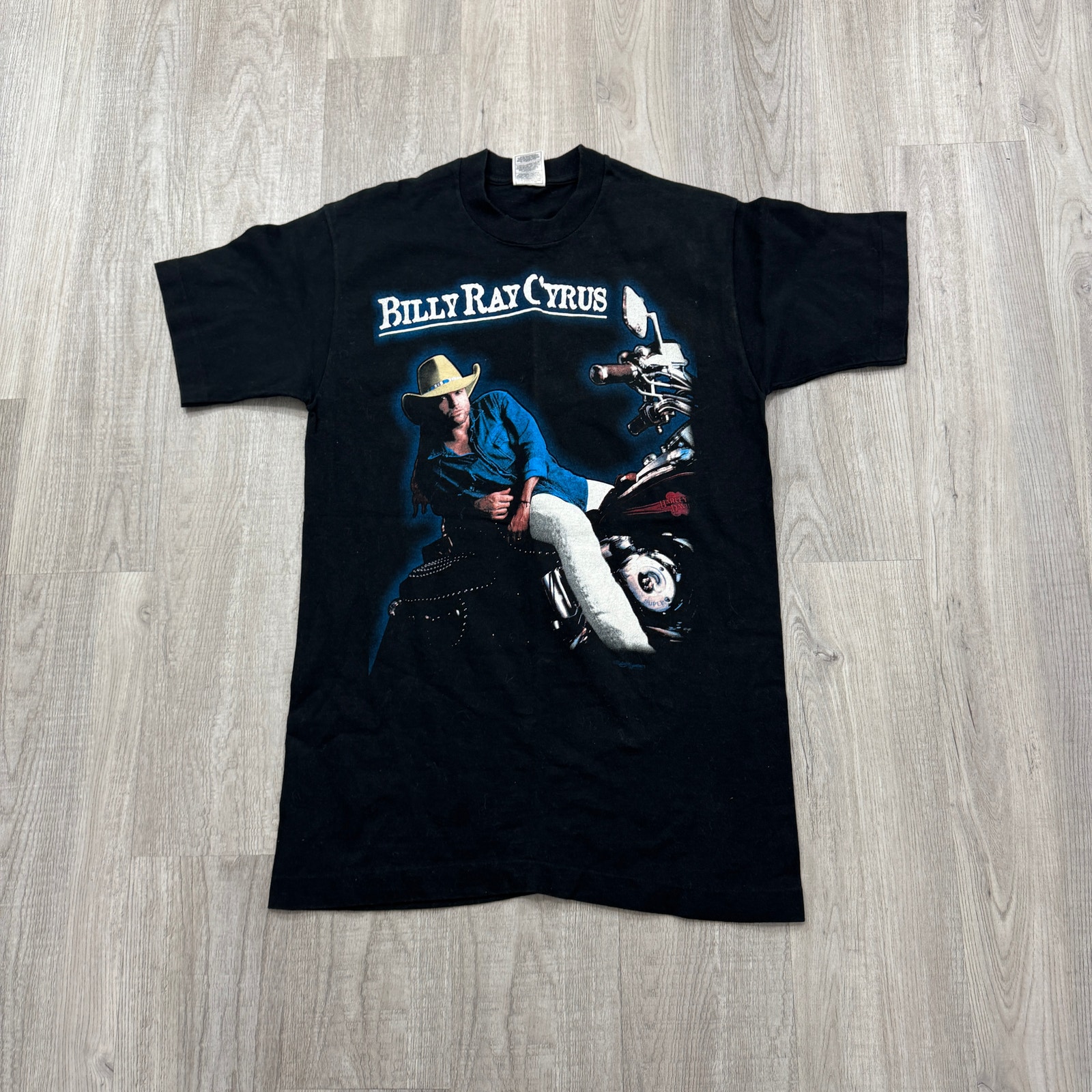 Vintage Billy Ray Cyrus Shirt Mens Medium Black 90s Soar Like Eagles Country